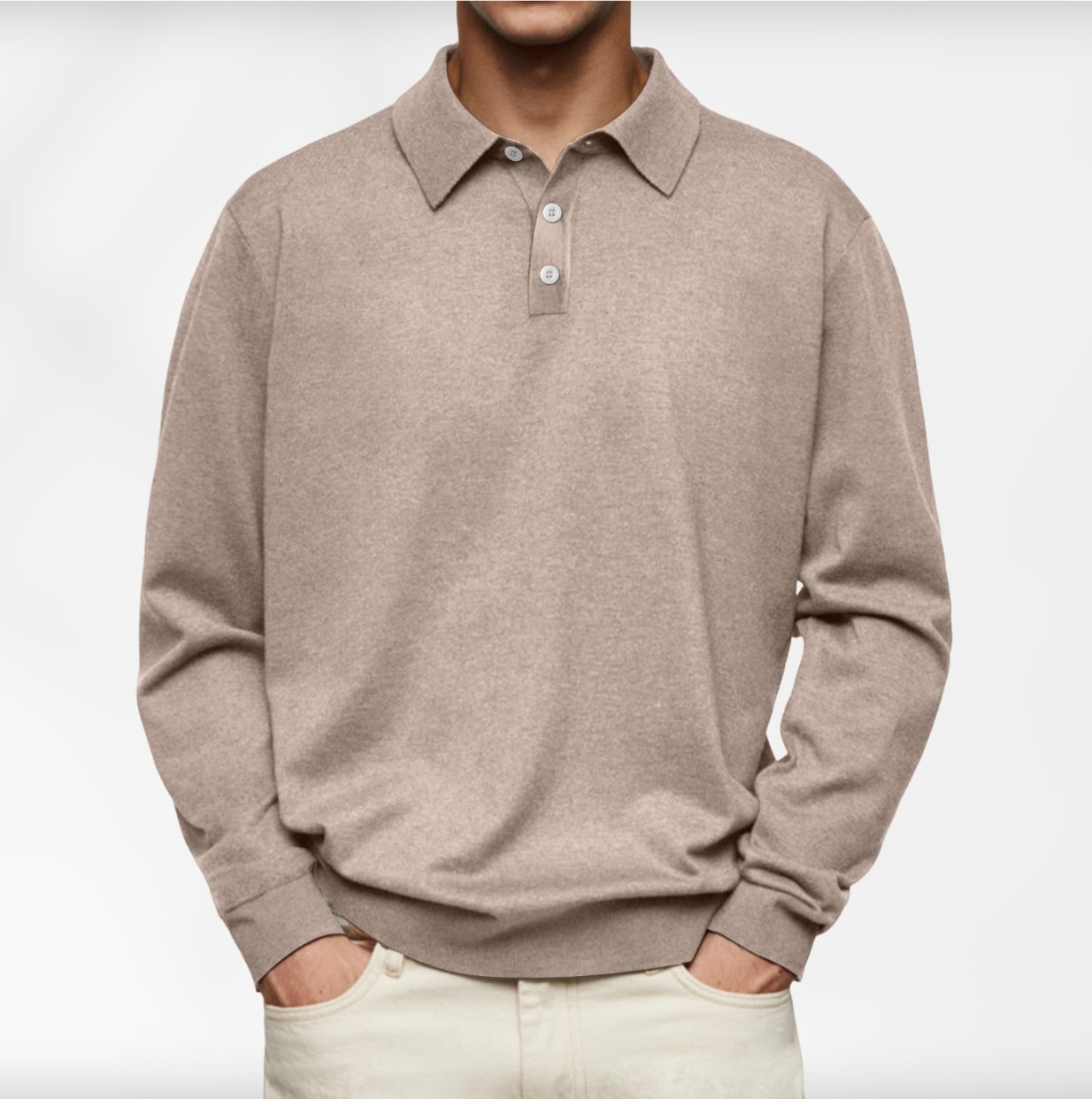 Carl | Langarm-Poloshirt für Herren