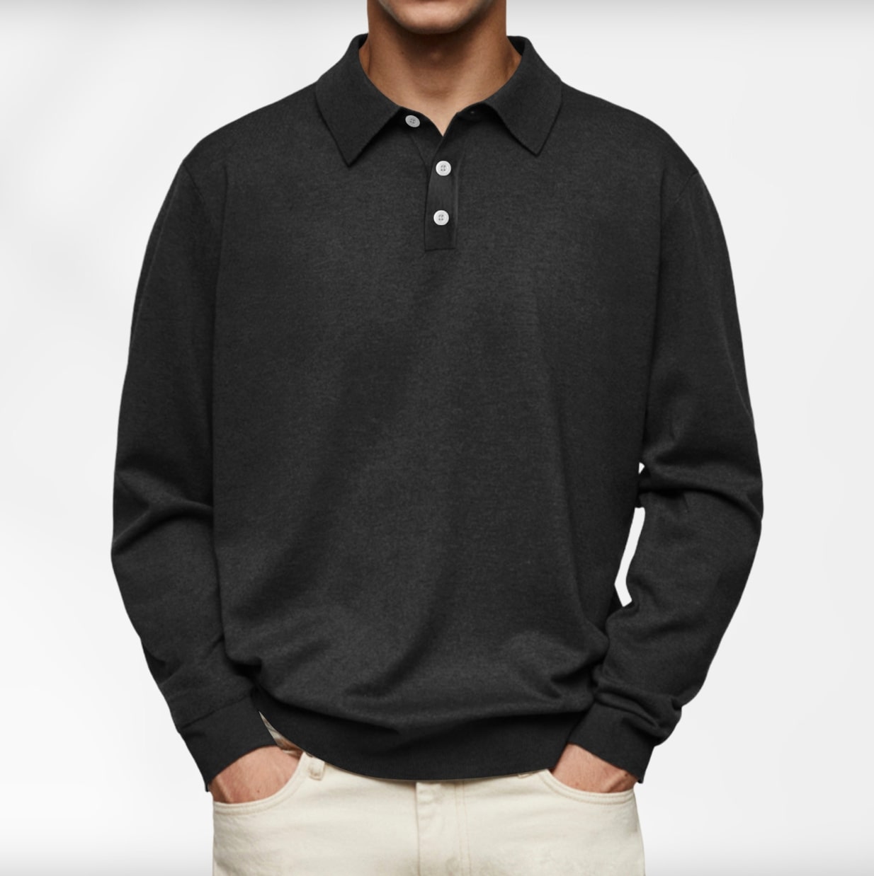 Carl | Langarm-Poloshirt für Herren