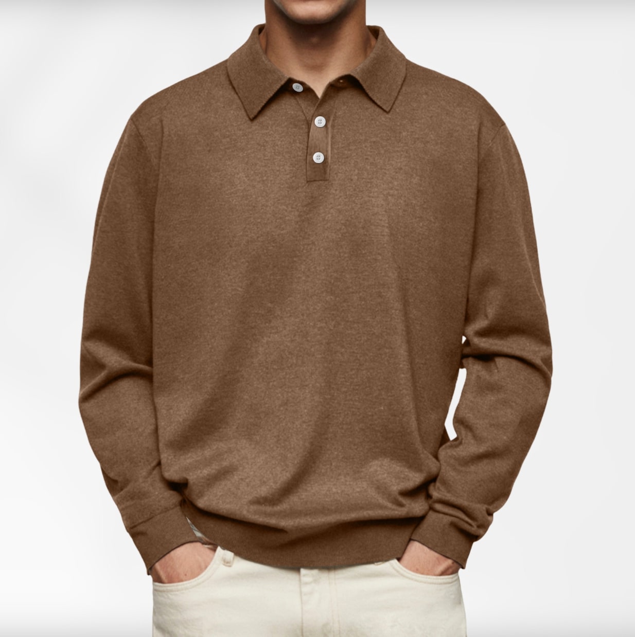 Carl | Langarm-Poloshirt für Herren