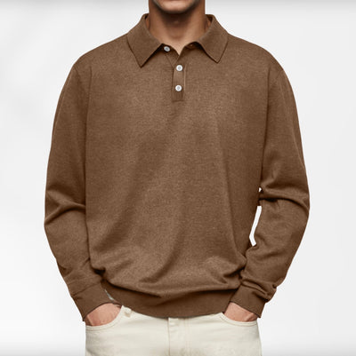 Carl | Langarm-Poloshirt für Herren