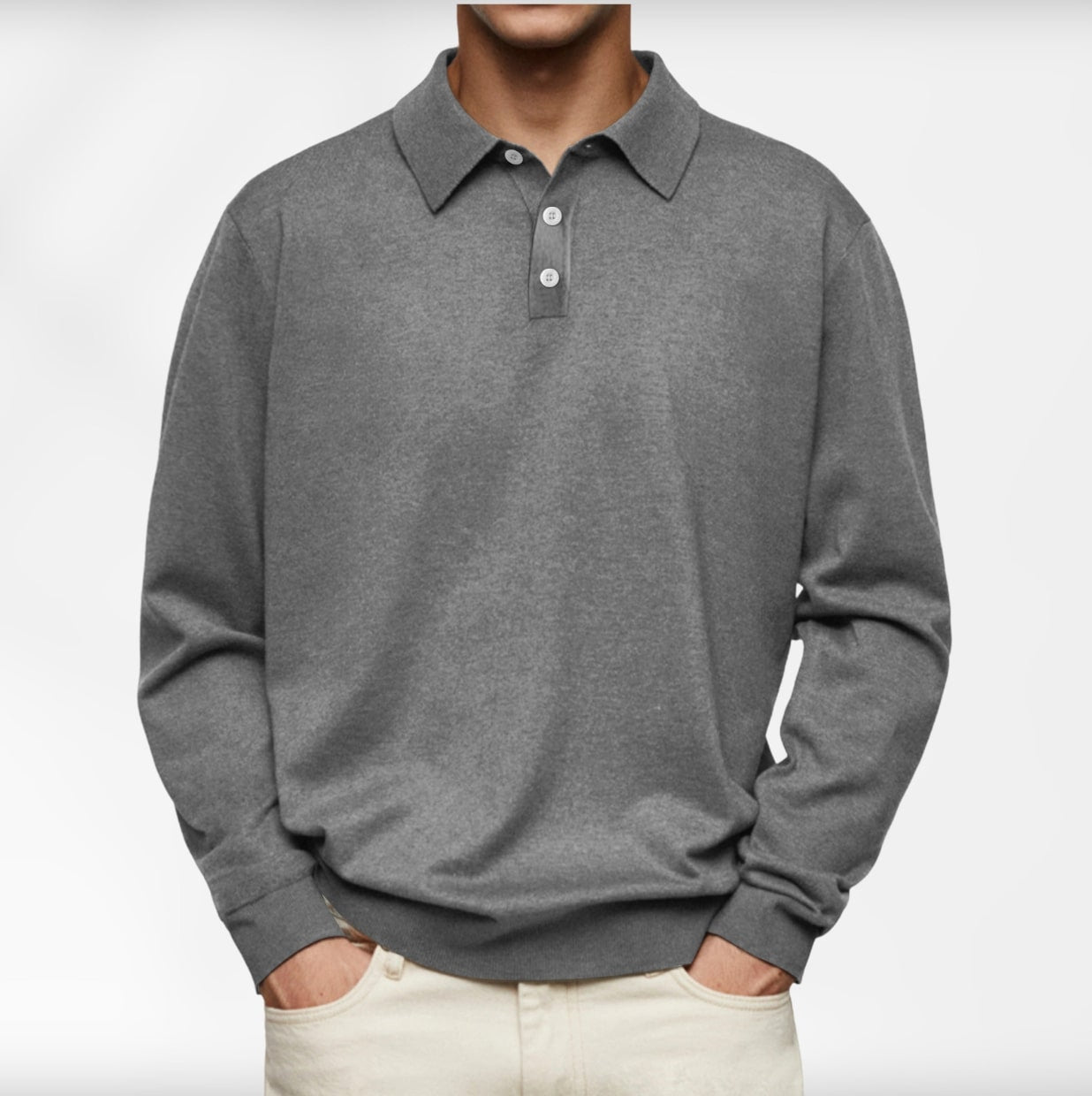 Carl | Langarm-Poloshirt für Herren