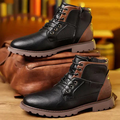 Jethro | Schnürstiefel aus robustem Leder