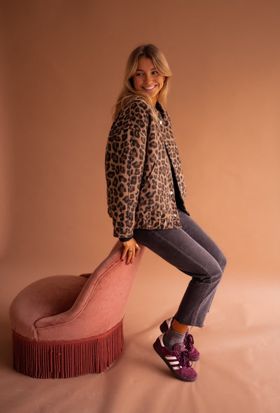 Luna | Trendige Jacke mit Leopardenmuster