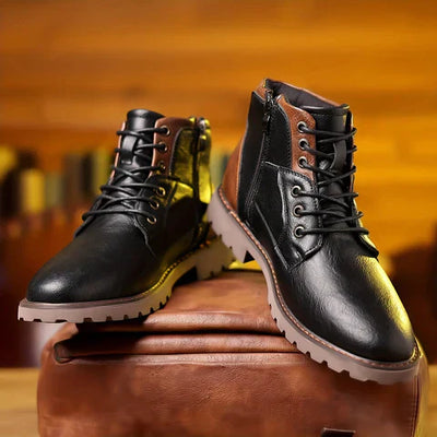 Jethro | Schnürstiefel aus robustem Leder